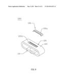 PORTABLE ELECTRONIC MODULE HAVING A HOLDER diagram and image