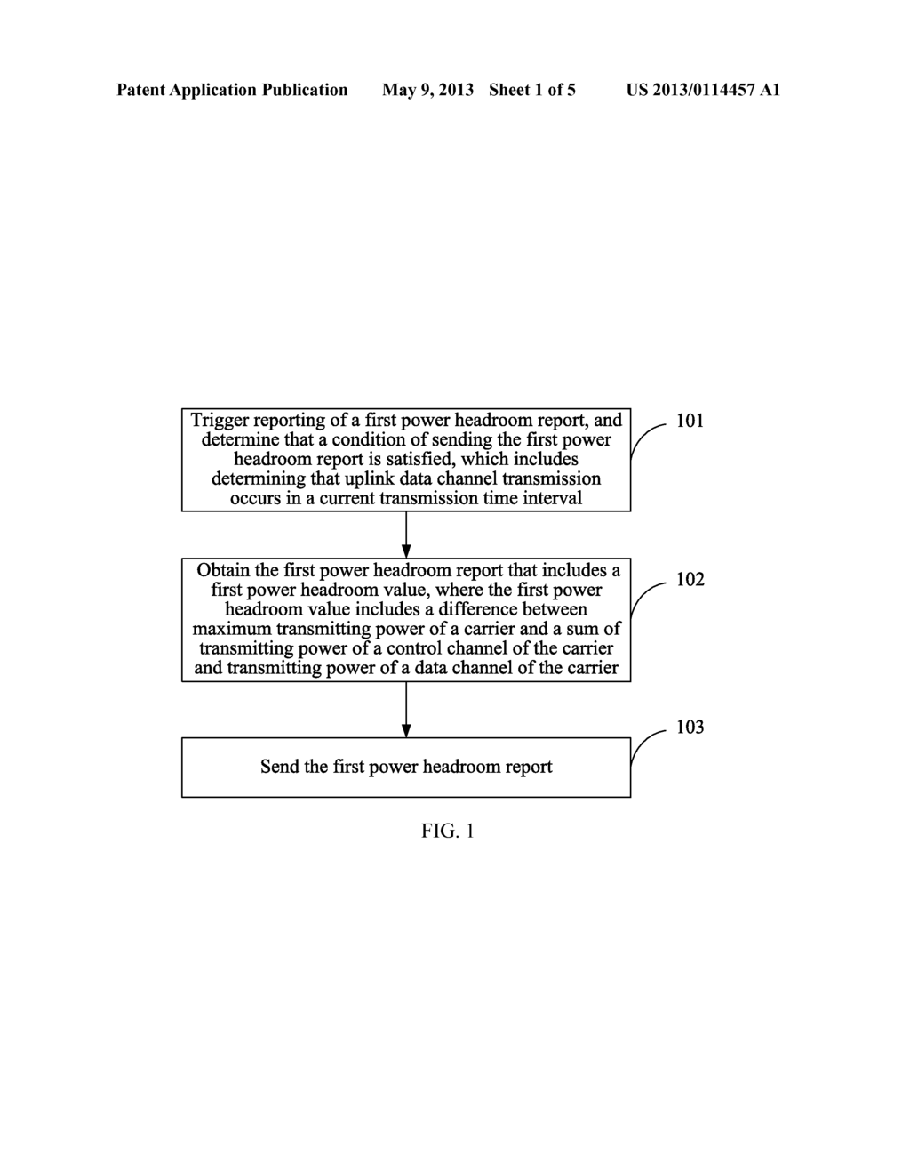 Method for Reporting Power Headroom Report and User Equipment - diagram, schematic, and image 02