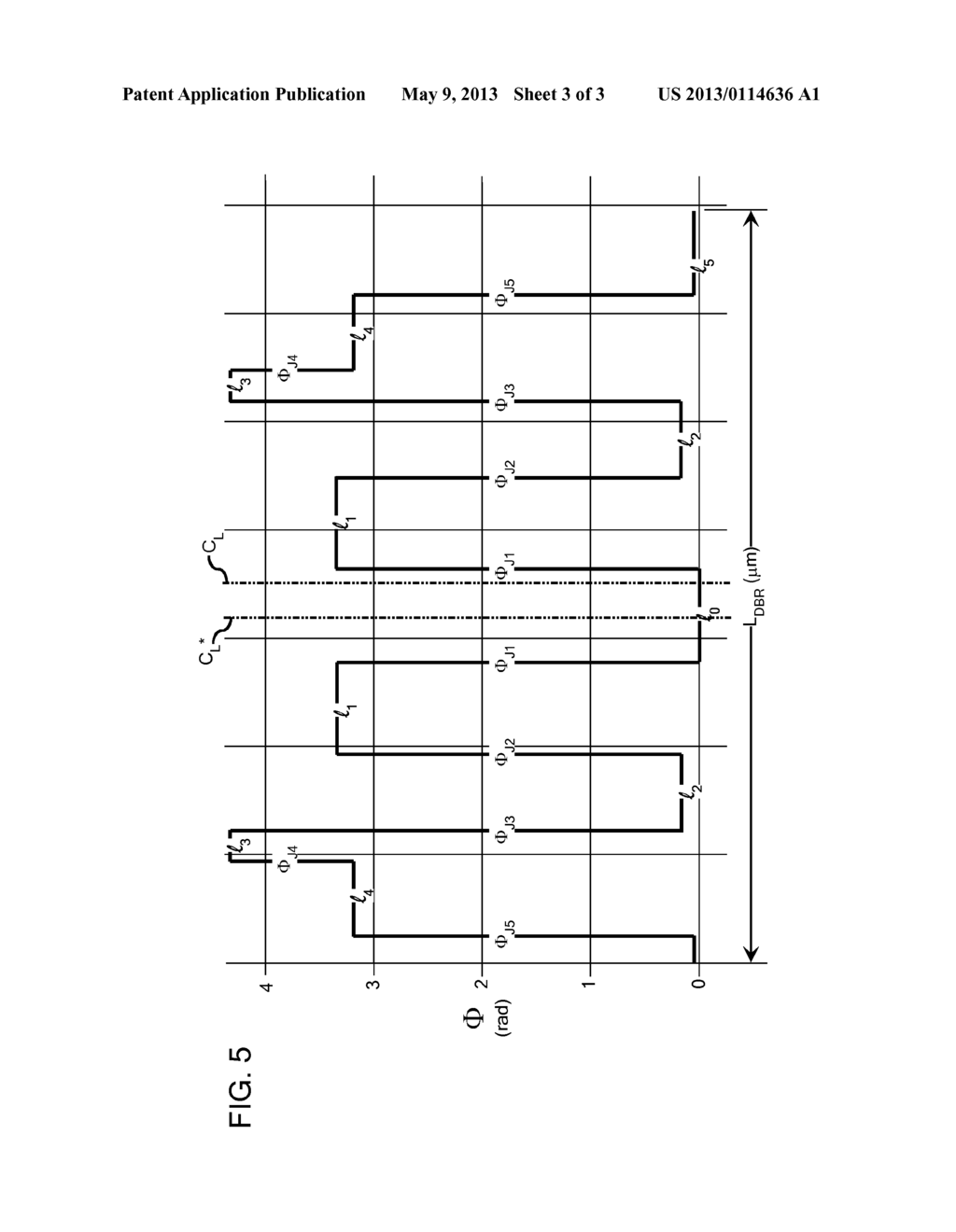 DBR Laser Diode With Symmetric Aperiodically Shifted Grating Phase - diagram, schematic, and image 04