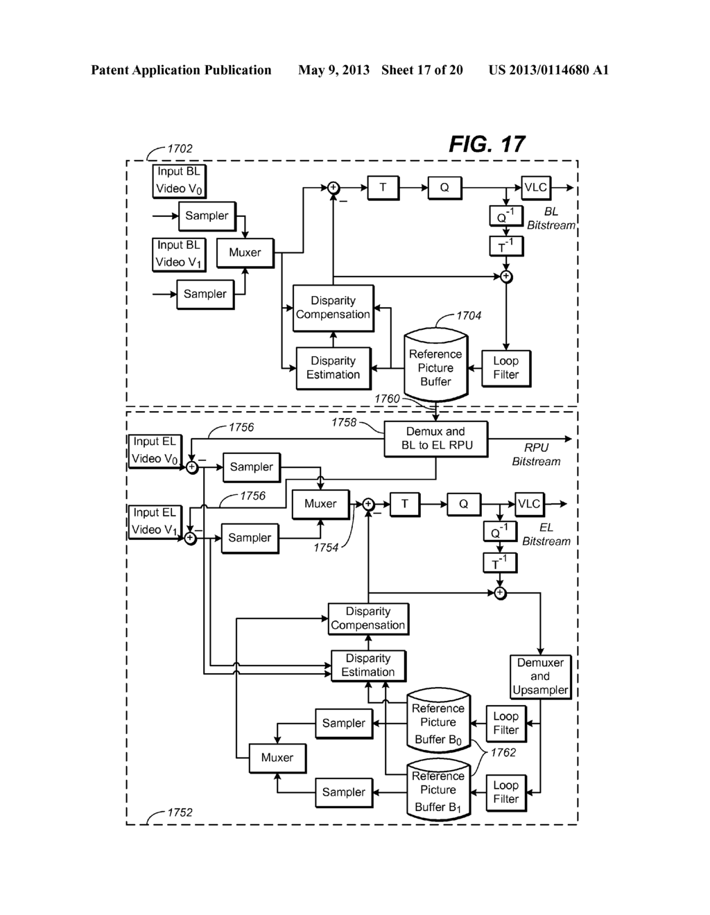 Systems and Methods for Multi-Layered Frame-Compatible Video Delivery - diagram, schematic, and image 18