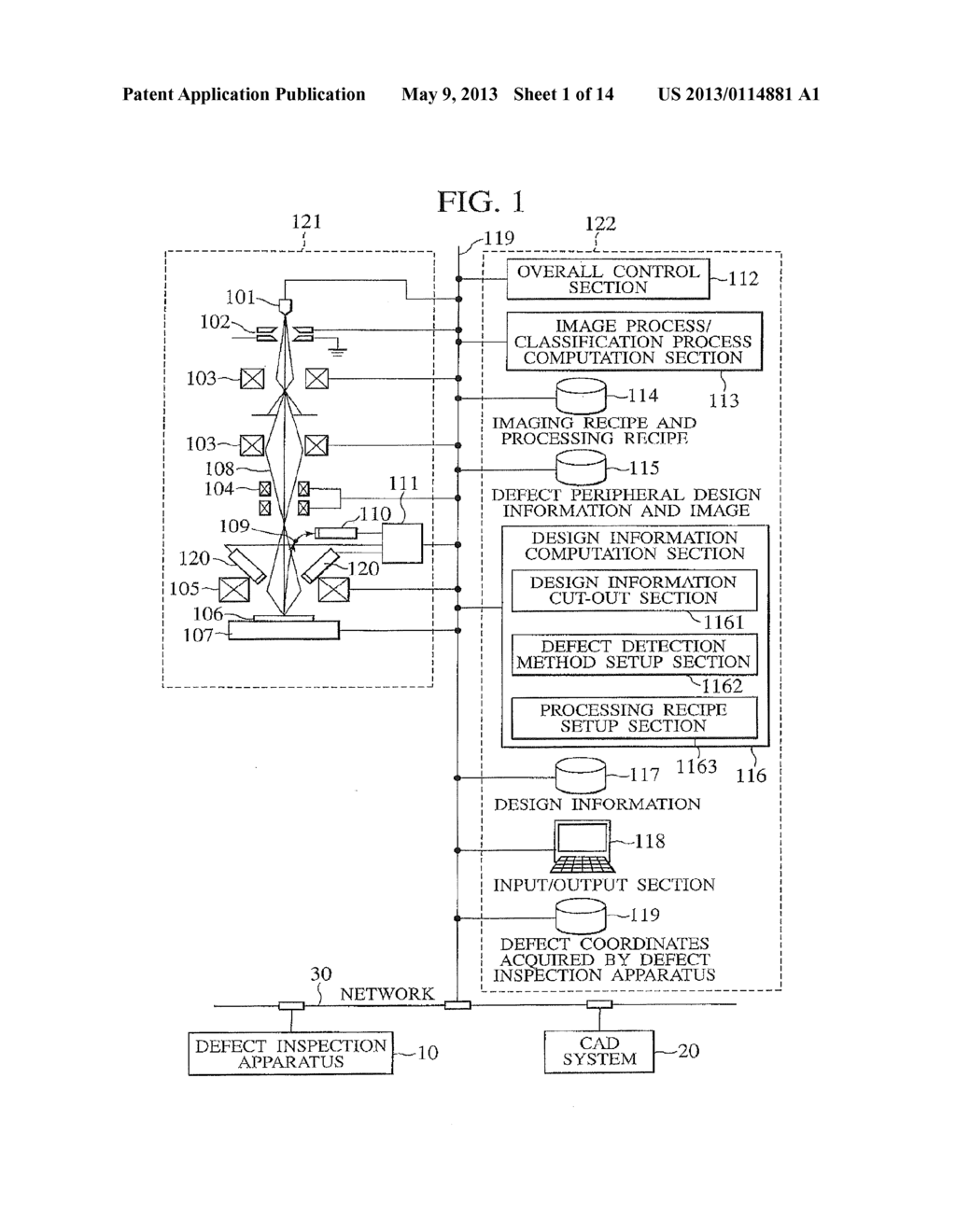 METHOD AND APPARATUS FOR REVIEWING DEFECTS - diagram, schematic, and image 02