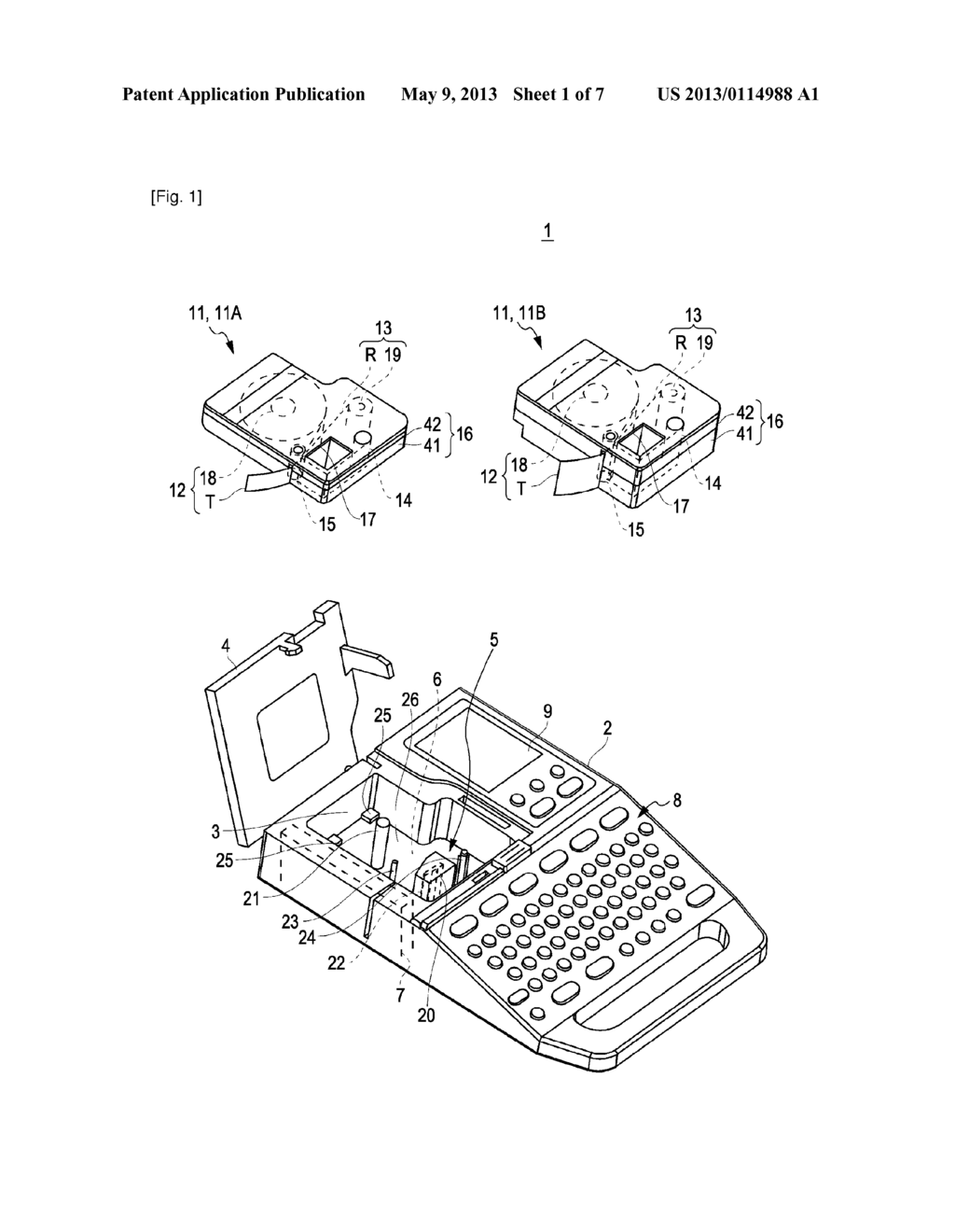 Tape Cartridge and Tape Printer - diagram, schematic, and image 02