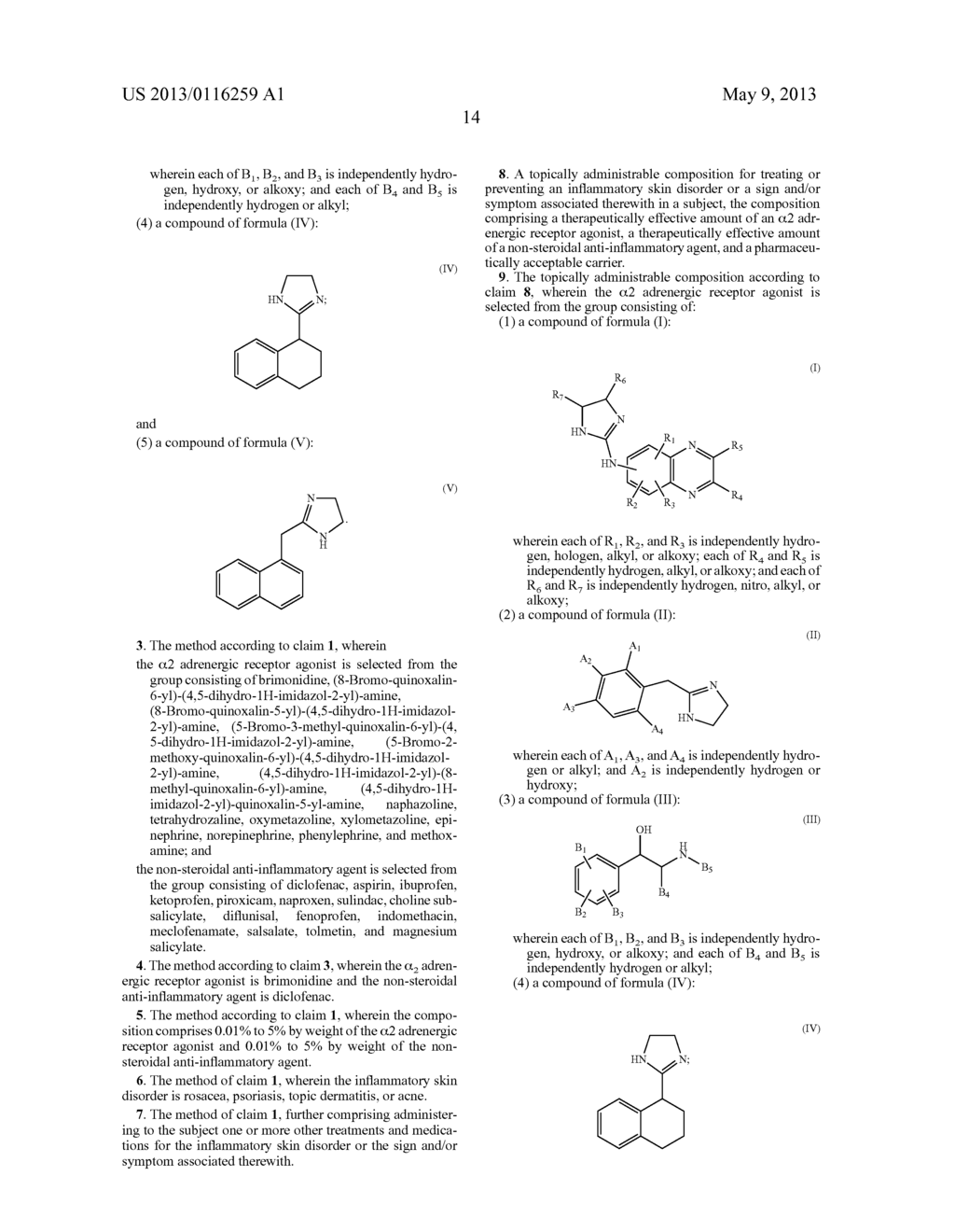 COMBINATION THERAPY FOR TREATING OR PREVENTING AN INFLAMMATORY SKIN     DISORDER - diagram, schematic, and image 17