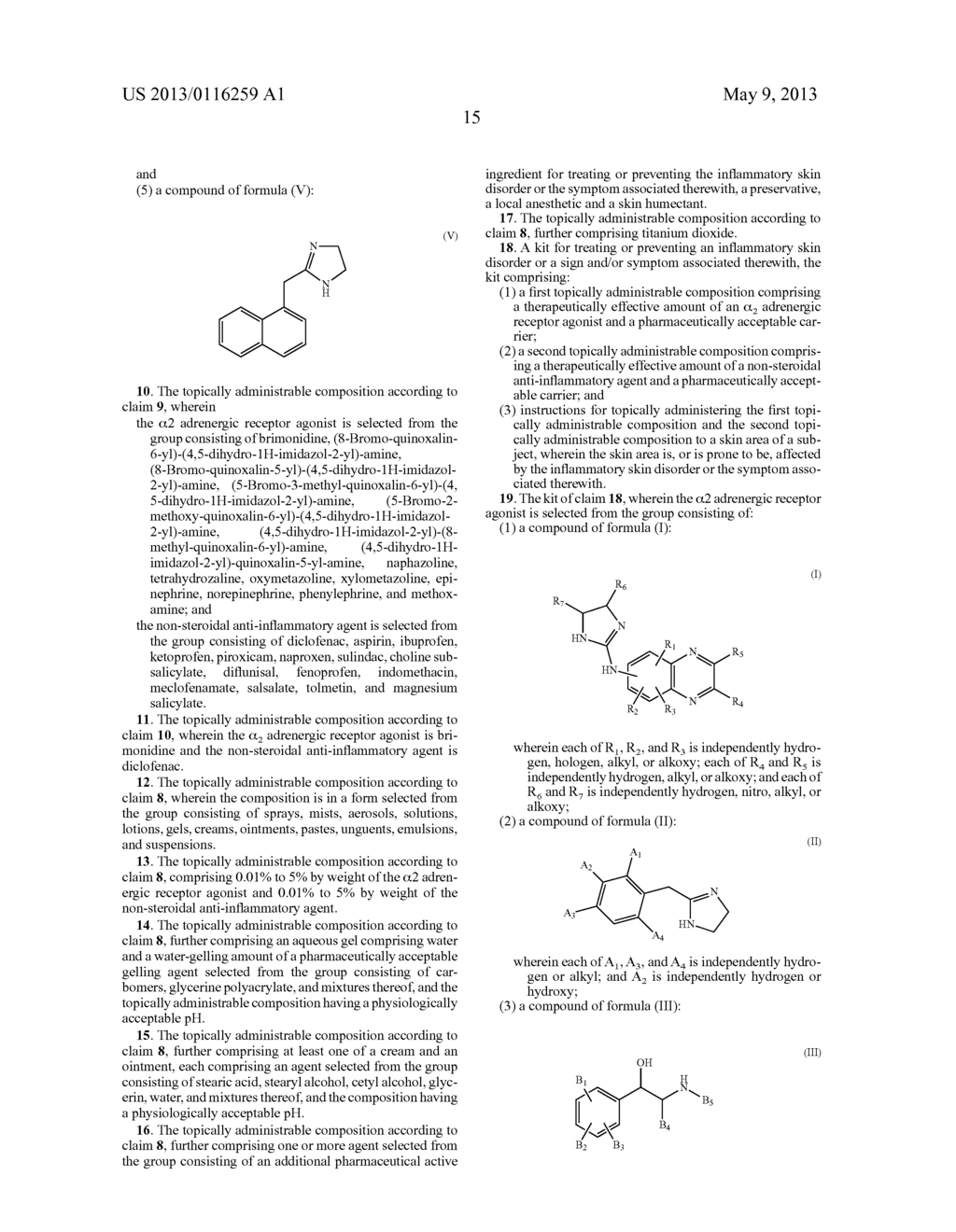 COMBINATION THERAPY FOR TREATING OR PREVENTING AN INFLAMMATORY SKIN     DISORDER - diagram, schematic, and image 18