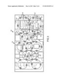 AMUSEMENT PARK RIDE SYSTEM WITH CROSSING PATHS diagram and image