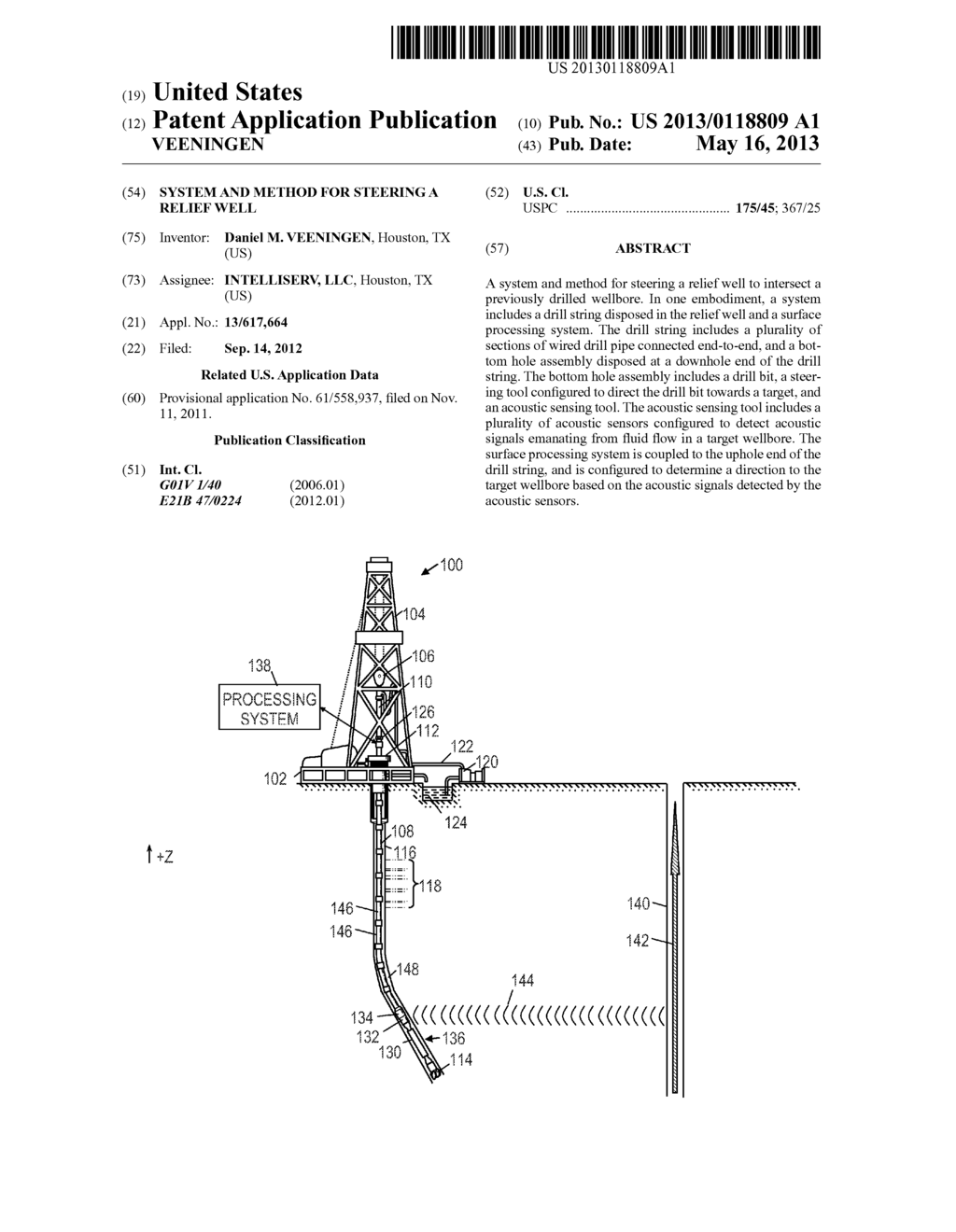 SYSTEM AND METHOD FOR STEERING A RELIEF WELL - diagram, schematic, and image 01