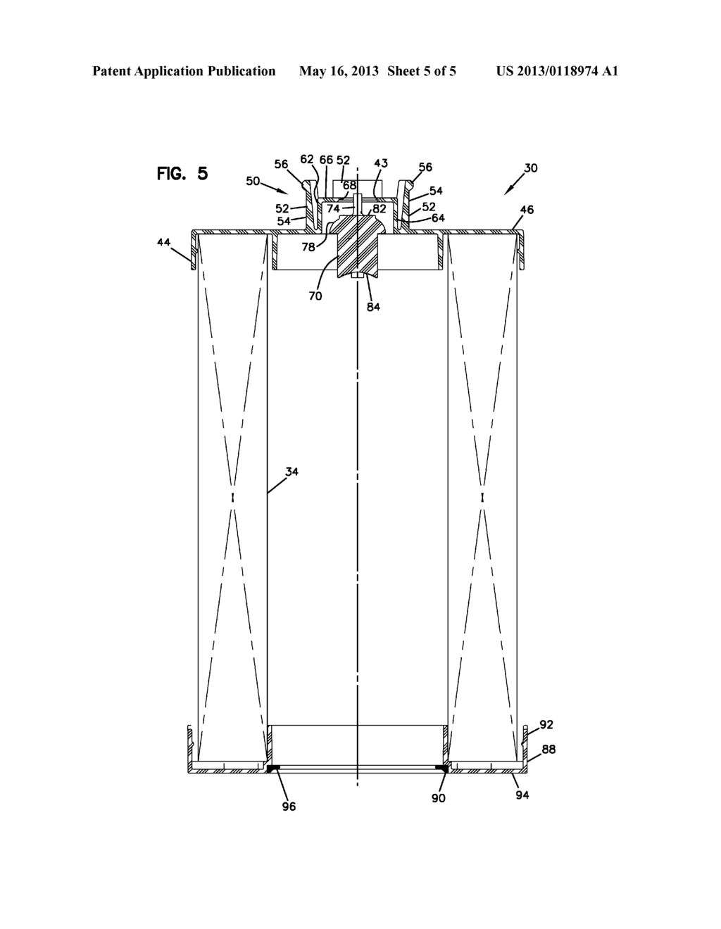 LIQUID FILTER ARRANGEMENT AND METHODS - diagram, schematic, and image 06