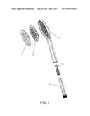 PORTABLE SHOWER HEAD WITH AIR INLET COVER diagram and image