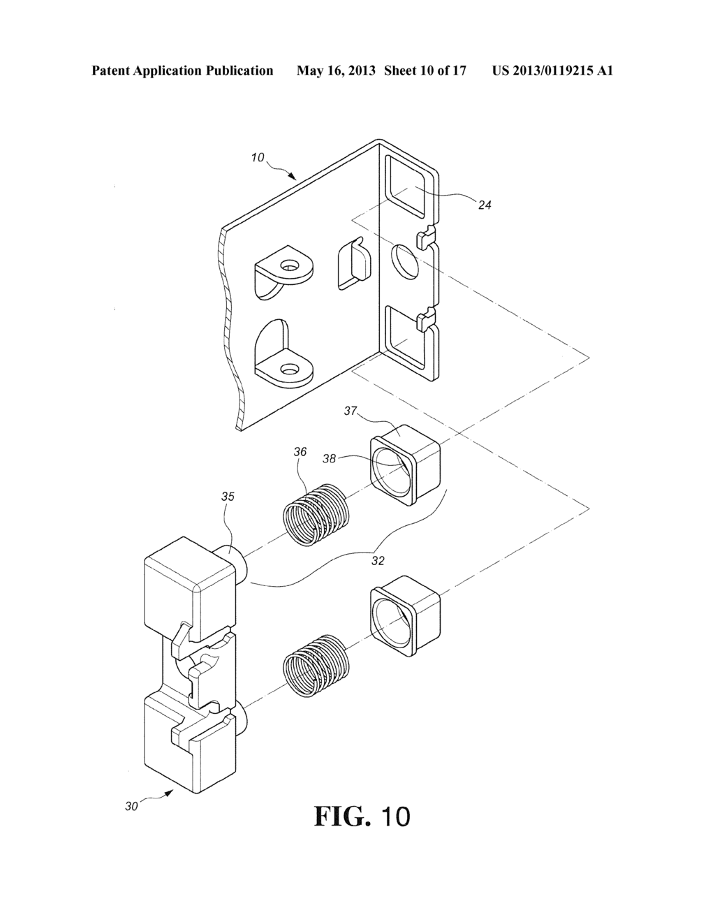 BRACKET ASSEMBLY FOR A RACK - diagram, schematic, and image 11