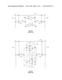 Integrated Circuit Including Gate Electrode Level Region Including     Cross-Coupled Transistors Having Gate Contacts Located Over Inner Portion     of Gate Electrode Level Region and Offset Gate Level Feature Line Ends diagram and image