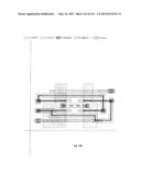 Integrated Circuit Including Gate Electrode Level Region Including     Cross-Coupled Transistors Having Gate Contacts Located Over Inner Portion     of Gate Electrode Level Region and Offset Gate Level Feature Line Ends diagram and image