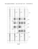 Integrated Circuit Including Gate Electrode Level Region Including     Cross-Coupled Transistors Having Gate Contacts Located Over Inner Portion     of Gate Electrode Level Region and Offset Gate Level Feature Line Ends diagram and image