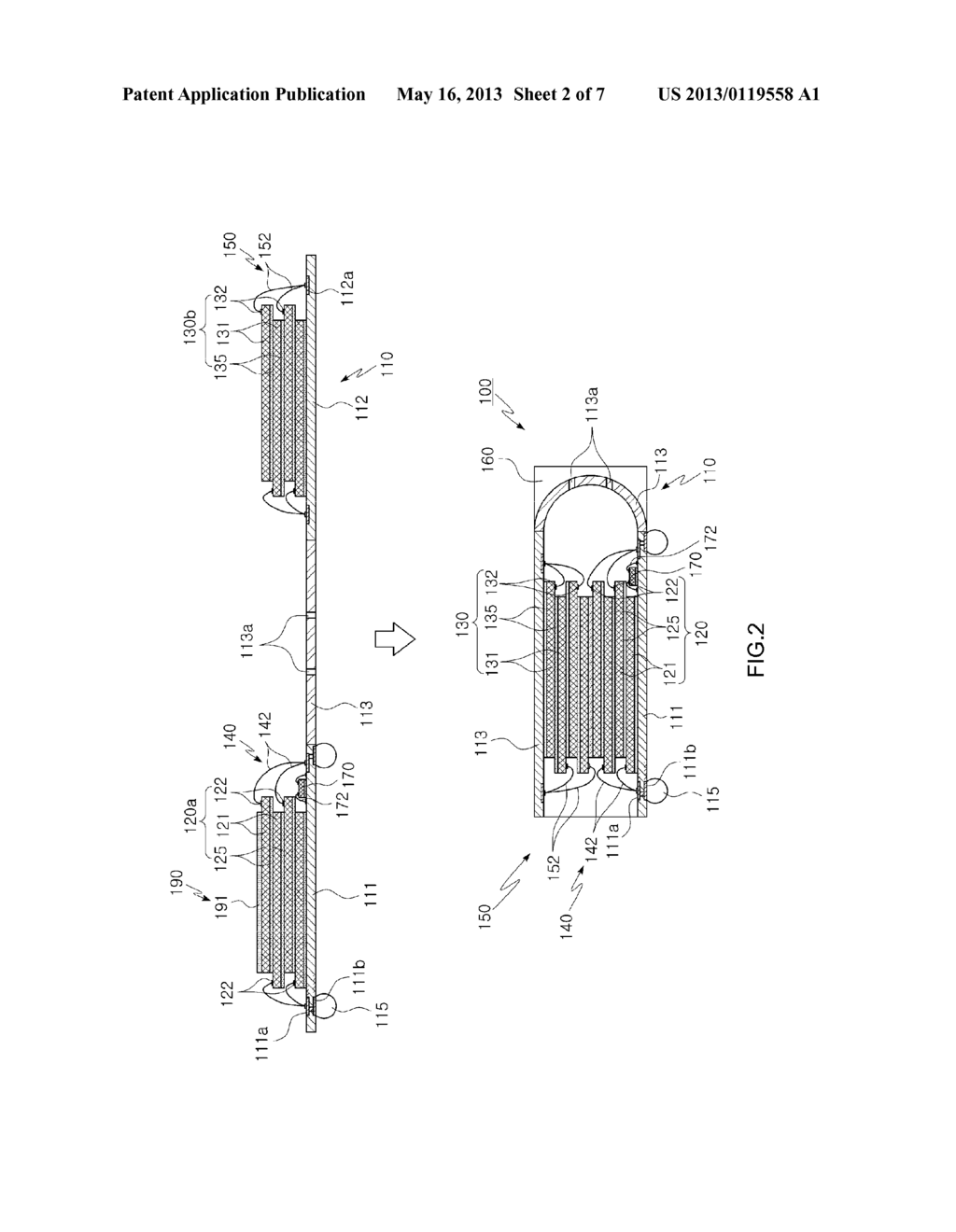 Stacked Semiconductor Package - diagram, schematic, and image 03