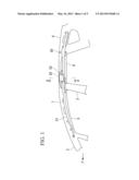 ARRANGEMENT STRUCTURE FOR VEHICLE INTERIOR PARTS diagram and image