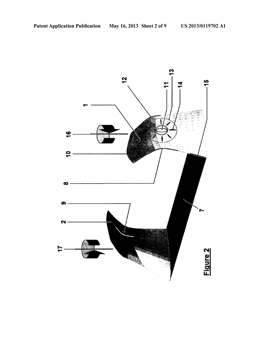 PAIR OF SYMMETRICAL, REVOLVING, DIHEDRAL, SEMI-PERMEABLE AERODYNAMIC     DEVICES - diagram, schematic, and image 03