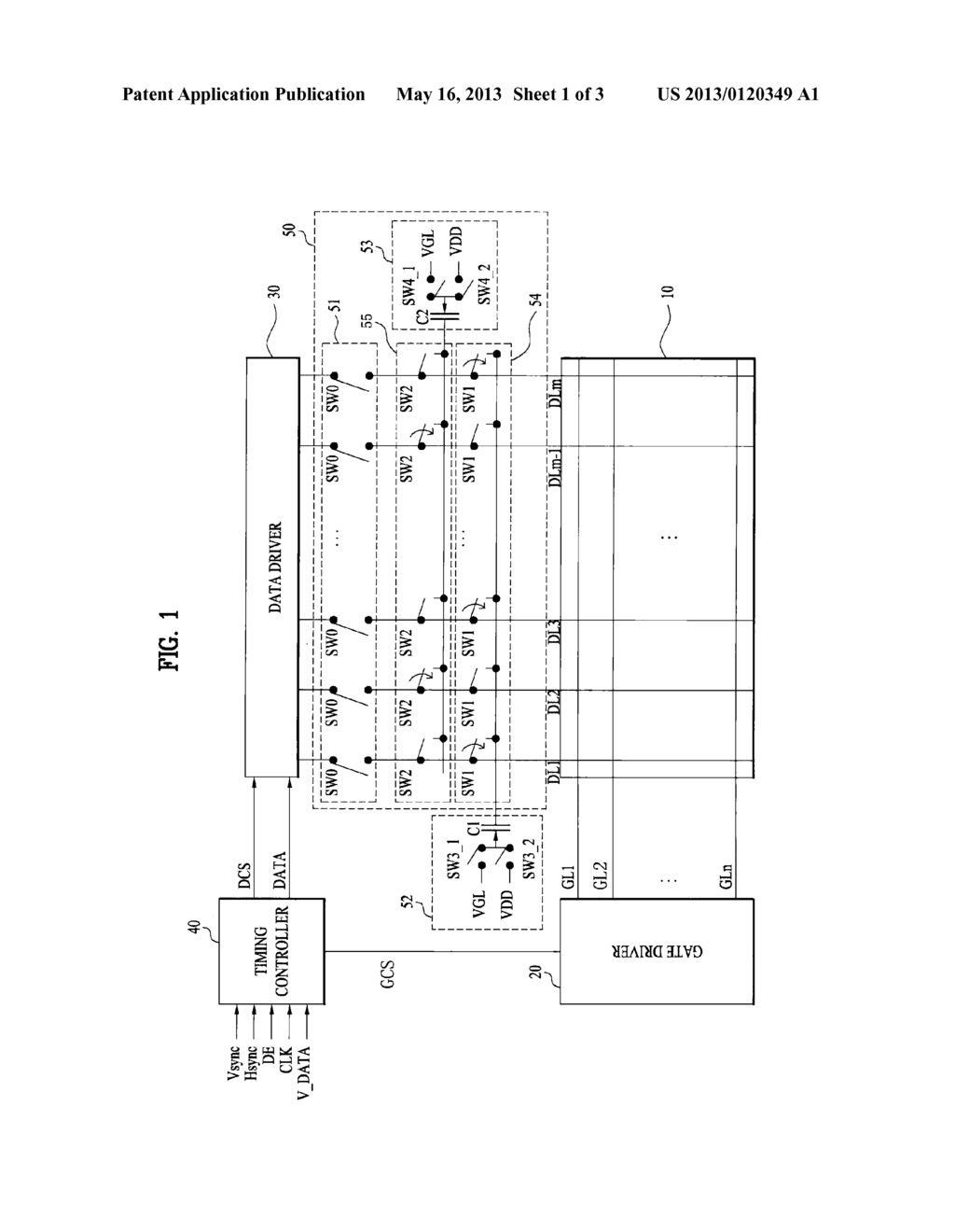 DISPLAY DEVICE AND METHOD FOR DRIVING THE SAME - diagram, schematic, and image 02