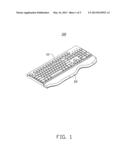 LATCHING MECHANISM, WRIST REST AND KEYBOARD ASSEMBLY diagram and image