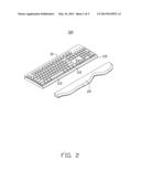 LATCHING MECHANISM, WRIST REST AND KEYBOARD ASSEMBLY diagram and image
