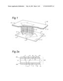 STACK ARRANGEMENT COMPRISING A LIGHTING UNIT IN BETWEEN A SUPPORT AND A     SUPPORT COVER diagram and image