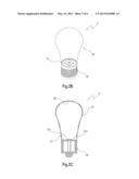 LED LAMP STRUCTURE AND METHOD OF INCREASING LIGHT RADIATION ANGLE OF SAME diagram and image