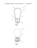 LED LAMP STRUCTURE AND METHOD OF INCREASING LIGHT RADIATION ANGLE OF SAME diagram and image