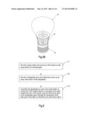 LED LAMP STRUCTURE AND METHOD OF INCREASING LIGHT RADIATION ANGLE OF SAME diagram and image