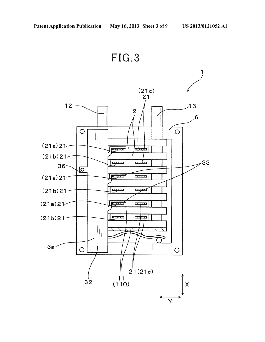 ELECTRIC POWER CONVERTER HAVING PLURALITY OF SEMICONDUCTOR MODULES ARRAYED     IN SUCCESSIVE LAYERS - diagram, schematic, and image 04