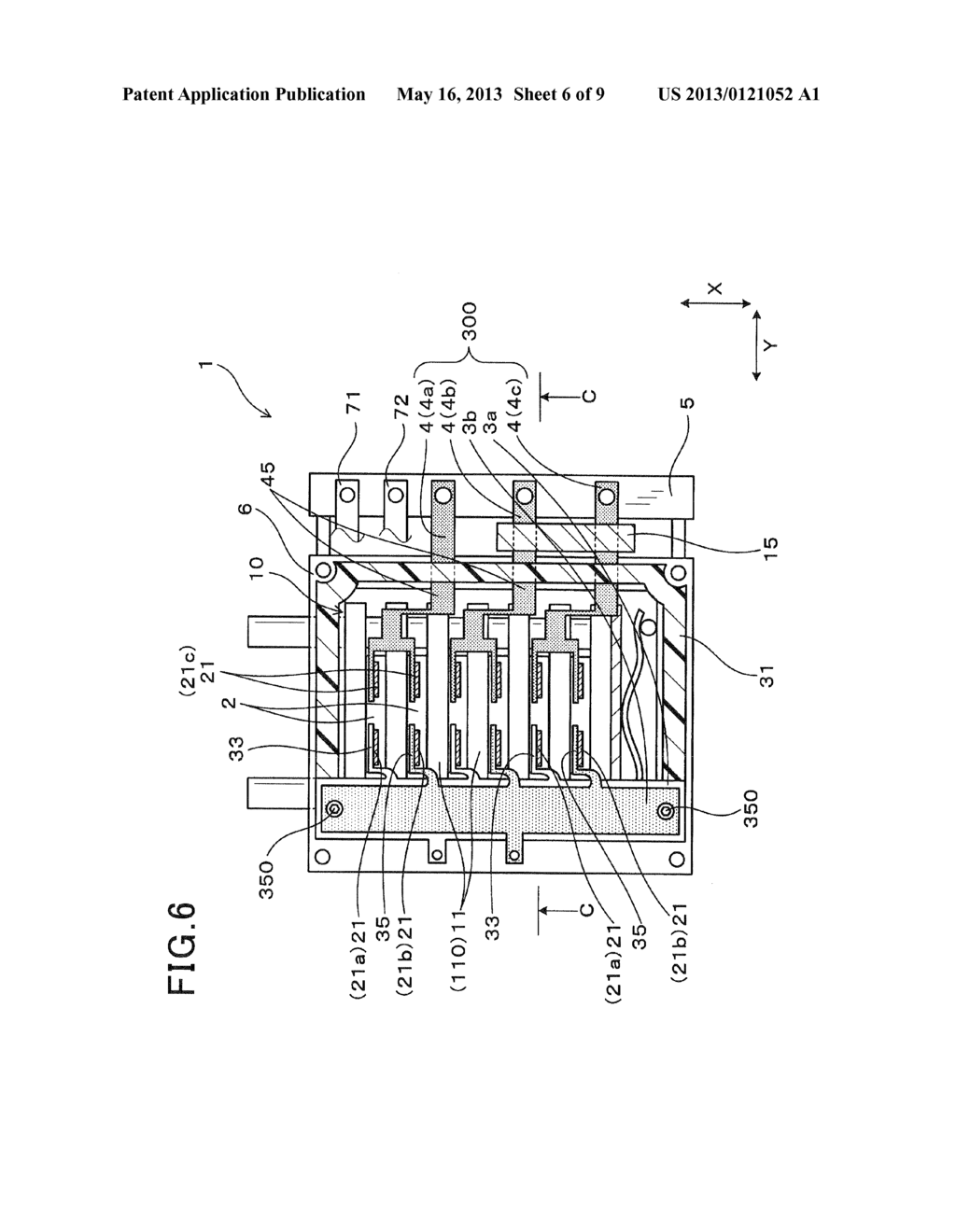 ELECTRIC POWER CONVERTER HAVING PLURALITY OF SEMICONDUCTOR MODULES ARRAYED     IN SUCCESSIVE LAYERS - diagram, schematic, and image 07