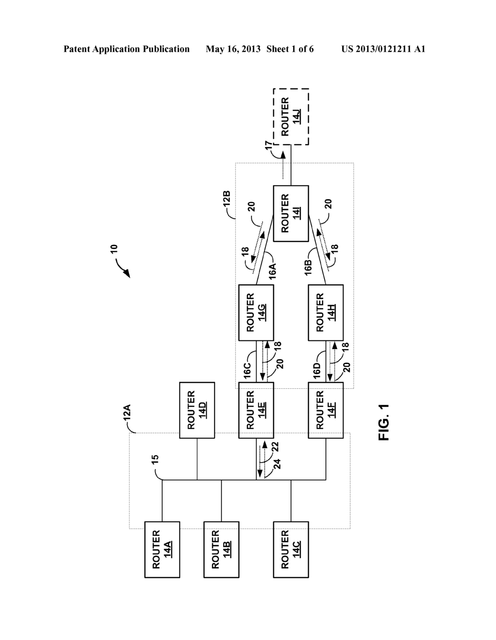 FLOODING-BASED ROUTING PROTOCOL HAVING DATABASE PRUNING AND     RATE-CONTROLLED STATE REFRESH - diagram, schematic, and image 02