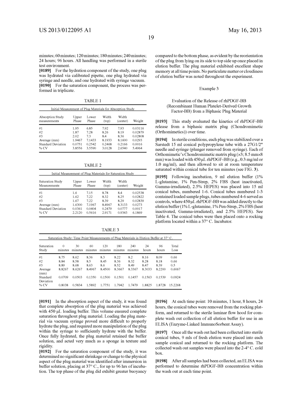 PLATELET-DERIVED GROWTH FACTOR COMPOSITIONS AND METHODS FOR THE TREATMENT     OF OSTEOCHONDRAL DEFECTS - diagram, schematic, and image 47