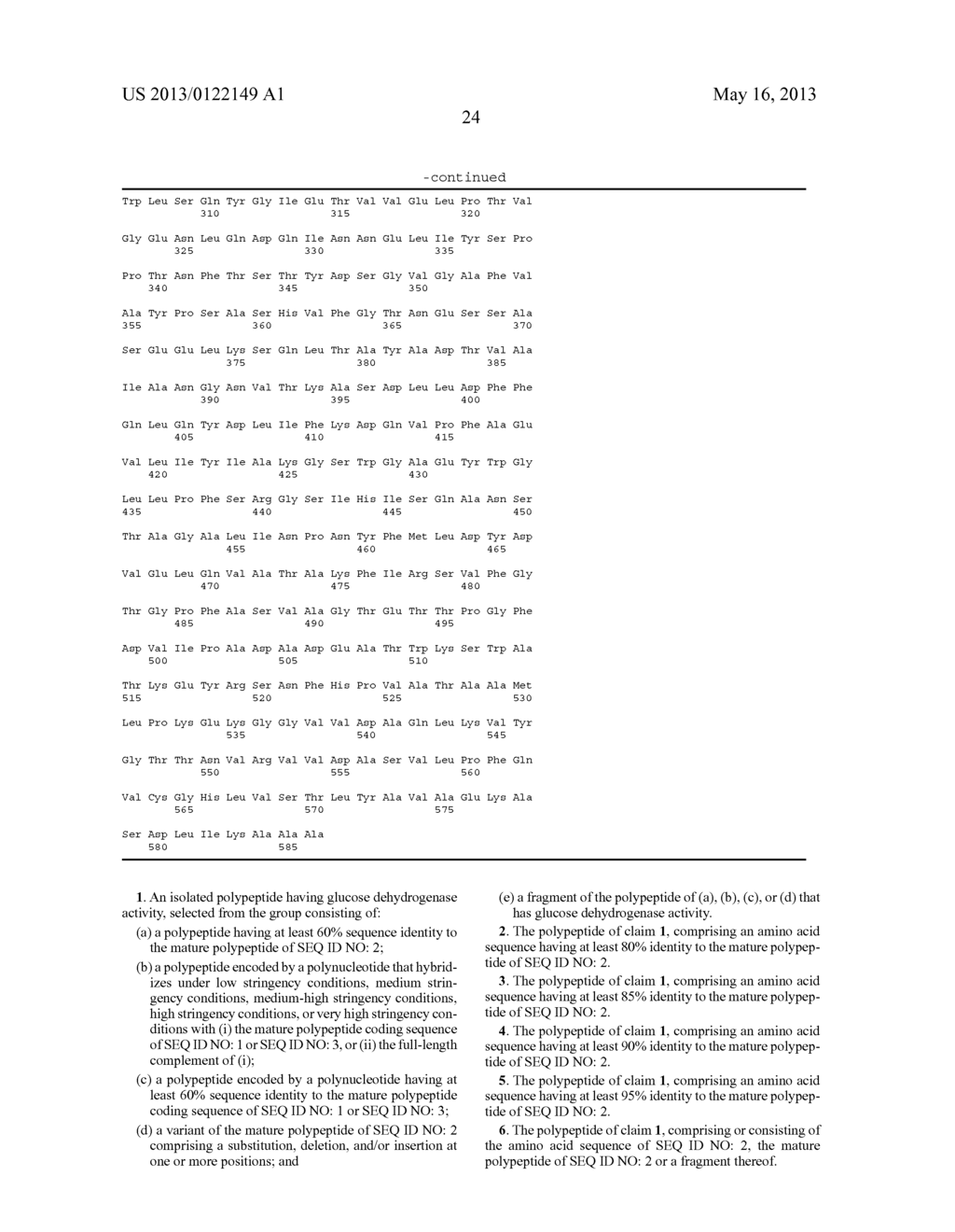 Polypeptides Having Glucose Dehydrogenase Activity and Polynucleotides     Encoding Same - diagram, schematic, and image 25