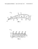 FEATURES FOR MITIGATING THERMAL OR MECHANICAL STRESS ON AN ENVIRONMENTAL     BARRIER COATING diagram and image