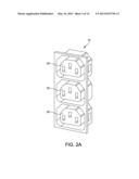 DUAL COLUMN GANG OUTLETS FOR MINIMIZING INSTALLATION SPACE diagram and image