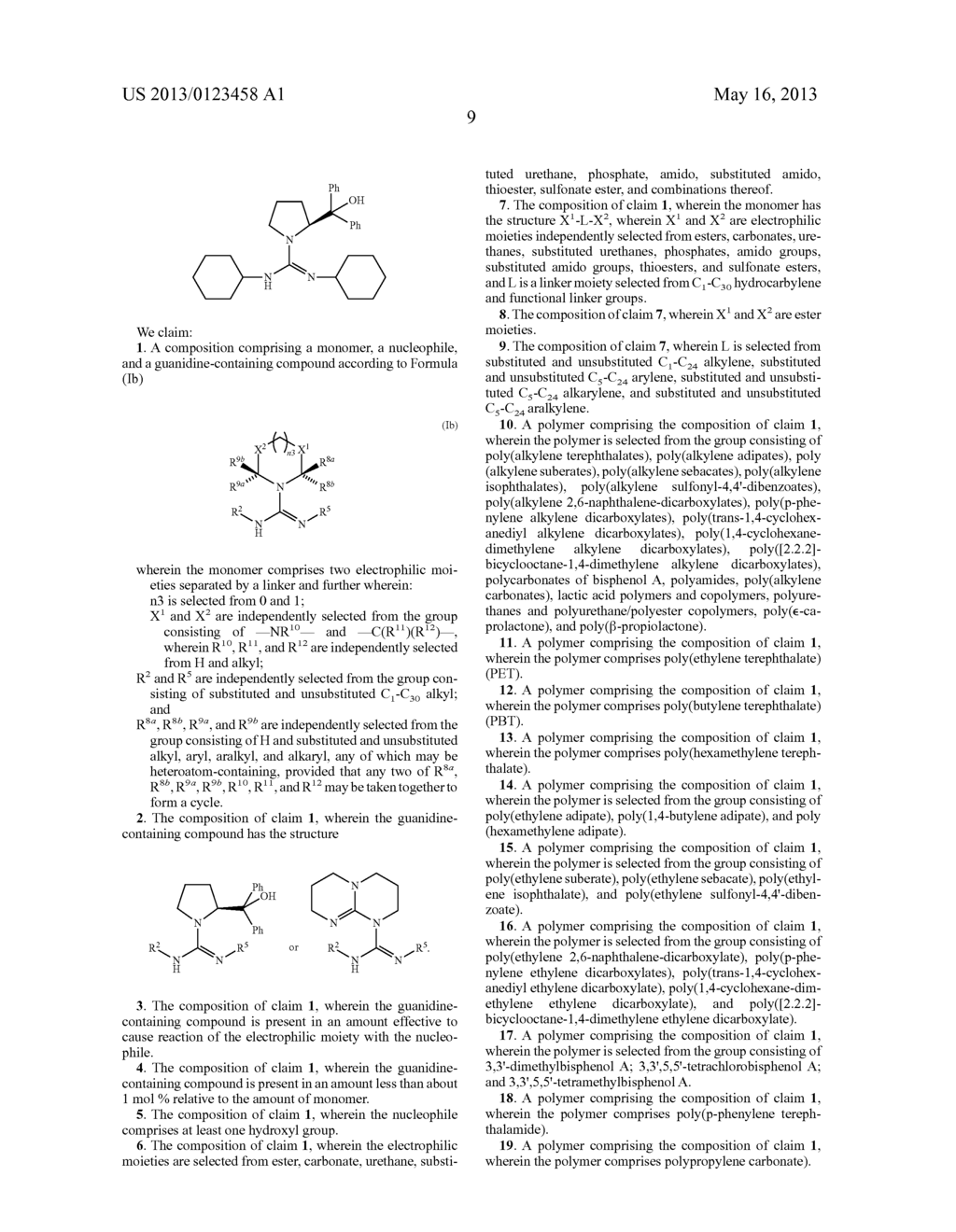 CATALYTIC POLYMERIZATION OF POLYMERS CONTAINING ELECTROPHIIC LINKAGES     USING NUCLEOPHILIC REAGENTS - diagram, schematic, and image 10