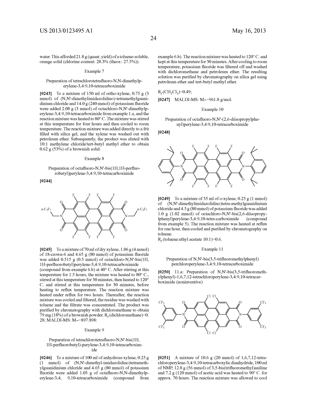 HALOGEN-CONTAINING PERYLENETETRACARBOXYLIC ACID DERIVATIVES AND THE USE     THEREOF - diagram, schematic, and image 25