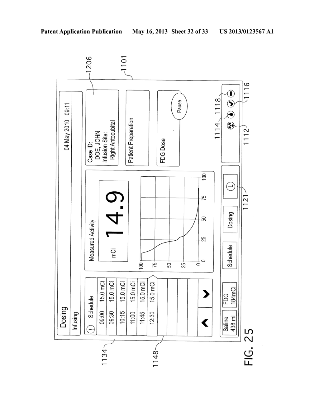 System and Method for Planning and Monitoring Multi-Dose     Radiopharmaceutical Usage on Radiopharmaceutical Injectors - diagram, schematic, and image 33