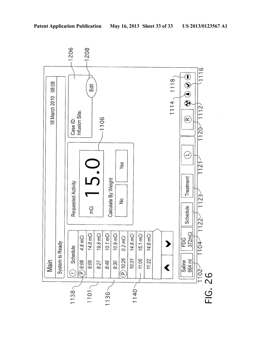 System and Method for Planning and Monitoring Multi-Dose     Radiopharmaceutical Usage on Radiopharmaceutical Injectors - diagram, schematic, and image 34