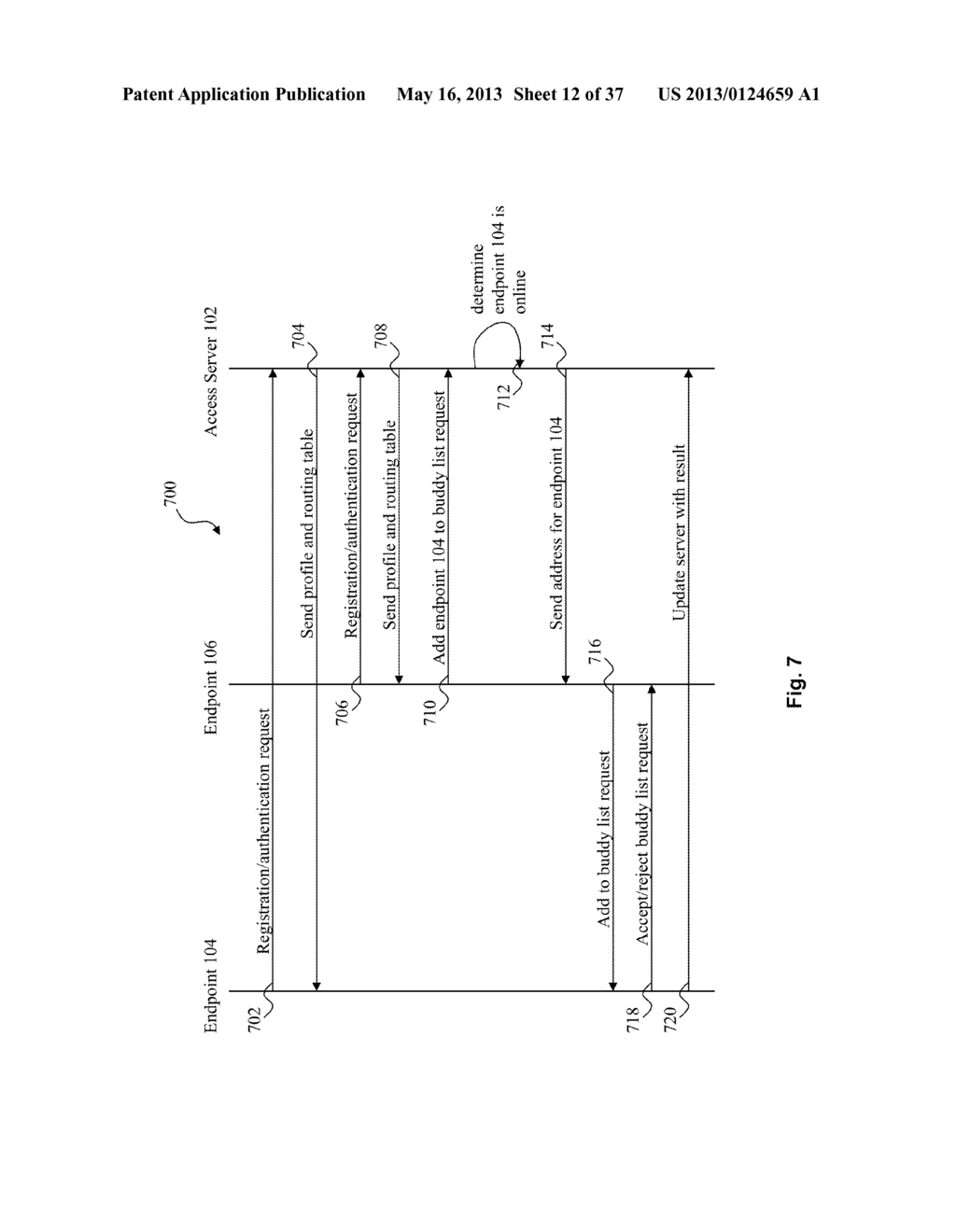 SYSTEM AND METHOD FOR PEER-TO-PEER MEDIA ROUTING USING A THIRD PARTY     INSTANT MESSAGING SYSTEM FOR SIGNALING - diagram, schematic, and image 13