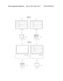 METHOD FOR CONTROLLING CONTENT-SHARING, AND PORTABLE TERMINAL AND     CONTENT-SHARING SYSTEM USING SAME diagram and image