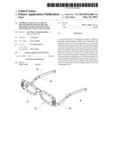 METHOD AND DEVICE ENABLING MEASUREMENTS NECESSARY FOR MOUNTING LENSES AND     ADJUSTING PRESCRIPTION EYEGLASSES FRAMES diagram and image