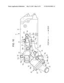 INTERNAL COMBUSTION ENGINE AND WATER OUTLET STRUCTURE OF INTERNAL     COMBUSTION ENGINE diagram and image