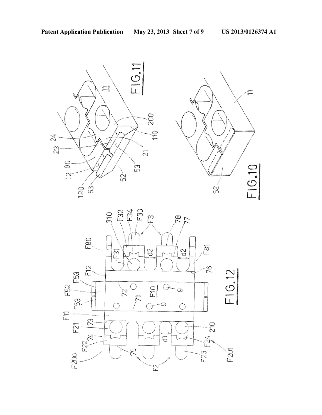 Cardboard Container For Bottles And A Blank For Obtaining The Container - diagram, schematic, and image 08