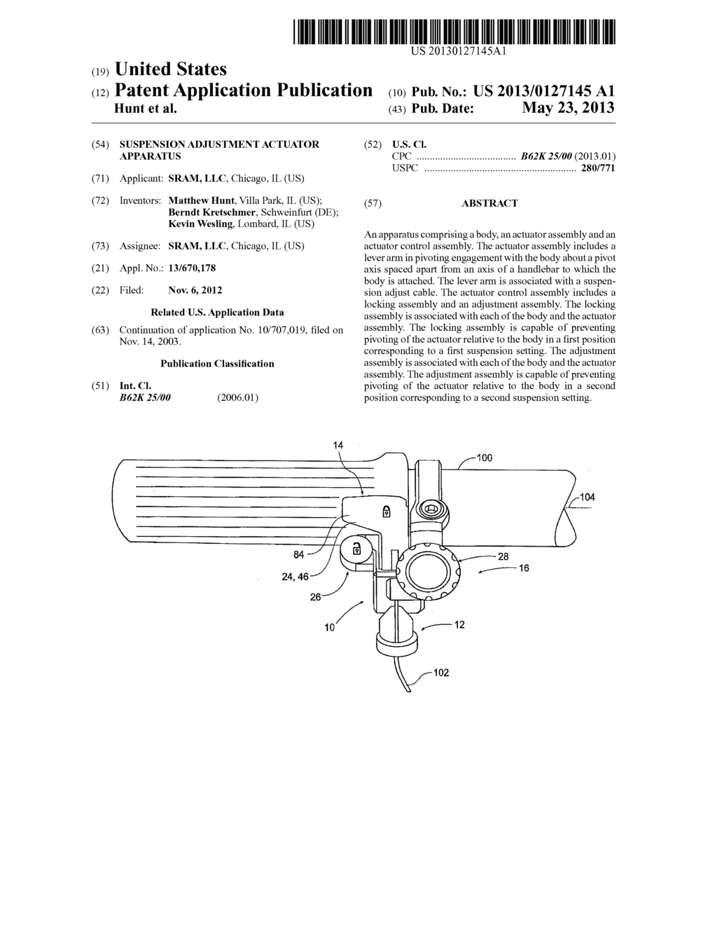 Suspension Adjustment Actuator Apparatus - diagram, schematic, and image 01