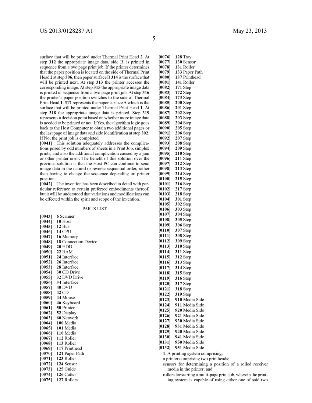 SYSTEM FOR MAINTAINING PROPER PAGE SEQUENCE WHILE REDUCING PRINTER     ARTIFACTS - diagram, schematic, and image 18