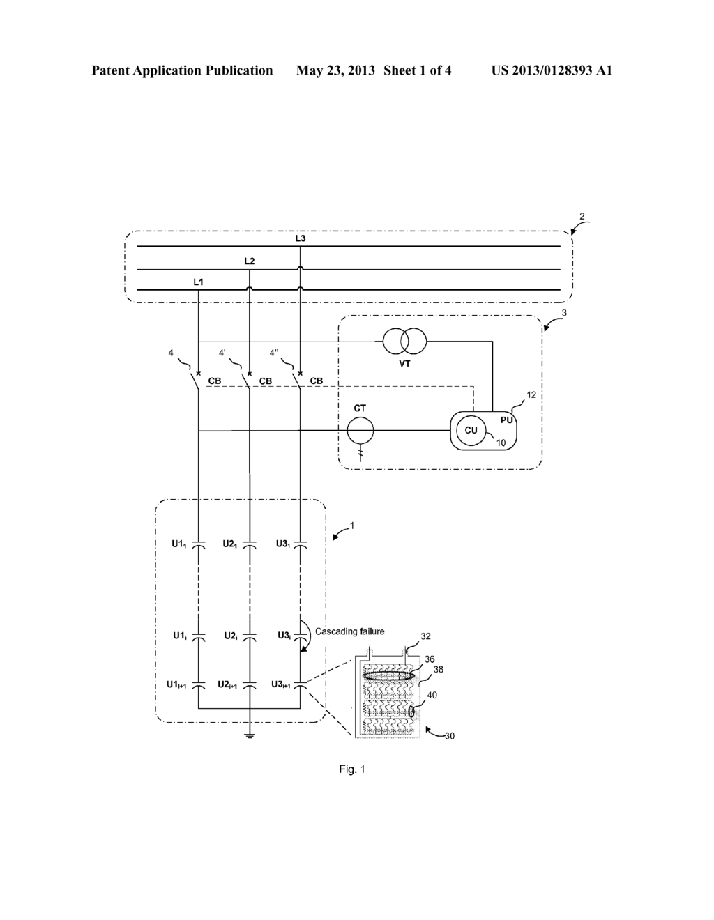 Method And Arrangement For Capacitor Bank Protection - diagram, schematic, and image 02