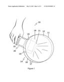 Collapsible light modifier for portable flash diagram and image