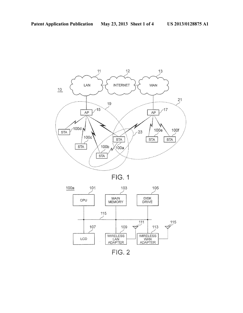 METHOD AND APPARATUS FOR ACCESSING WIRELESS NETWORK BY SHARING     COMMUNICATION, AND WIRELESS TERMINAL DEVICE - diagram, schematic, and image 02