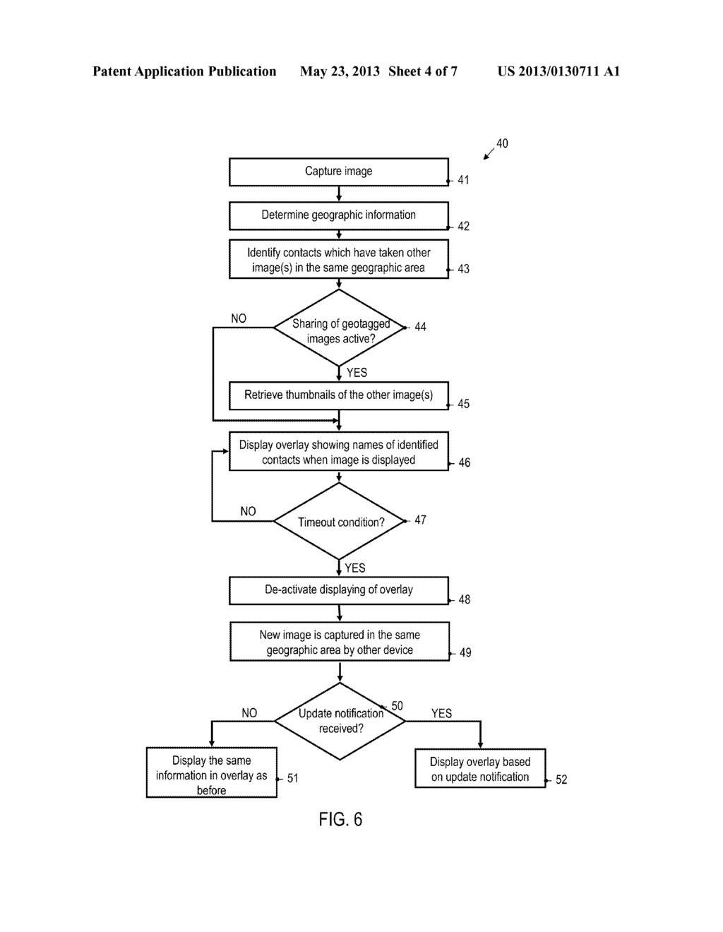 PORTABLE ELECTRONIC DEVICE AND METHOD OF PROVIDING LOCATION-BASED     INFORMATION ASSOCIATED WITH AN IMAGE - diagram, schematic, and image 05