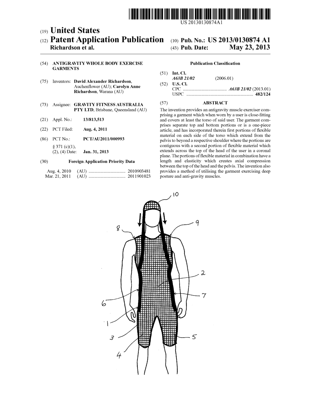 ANTIGRAVITY WHOLE BODY EXERCISE GARMENTS - diagram, schematic, and image 01