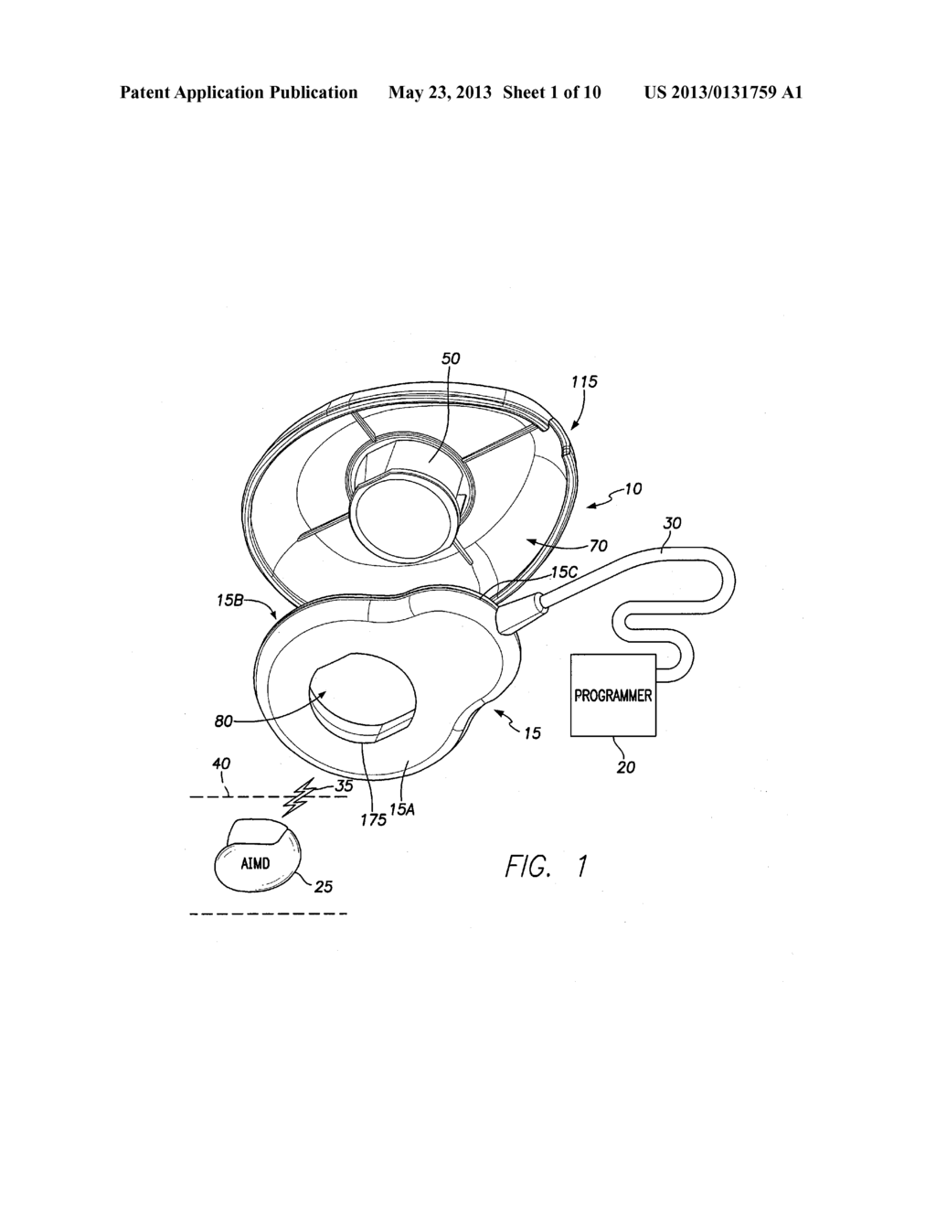 SHIELDING TELEMETRY COMMUNCIATIONS BETWEEN ACTIVE IMPLANTABLE MEDICAL     DEVICES AND EXTERNAL INSTRUMENTS FROM HIGH POWER ELECTRICAL INTERFERERS - diagram, schematic, and image 02